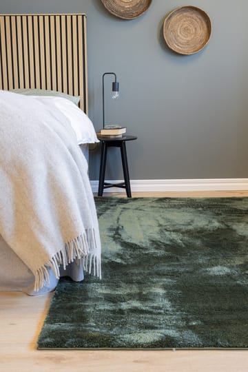 Cozy Shaggy Tæppe 110x160 cm Rektangulært - Grøn - Tekstiler - Tæpper - Moderne tæppe - Ryatæpper