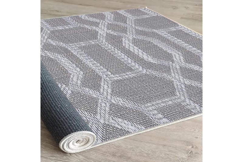 Magma Bomulds-tæppe 80x200 cm Rektangulær - Grå - Tekstiler - Tæpper - Moderne tæppe - Bomuldstæpper