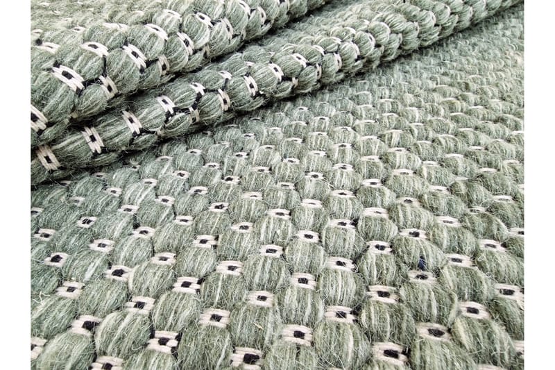 Torekov Uldtæppe 160x230 cm - Grøn - Tekstiler - Tæpper - Moderne tæppe - Uldtæppe