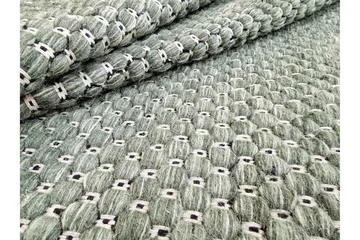 Torekov Uldtæppe 240x340 cm - Grøn - Tekstiler - Tæpper - Moderne tæppe - Uldtæppe