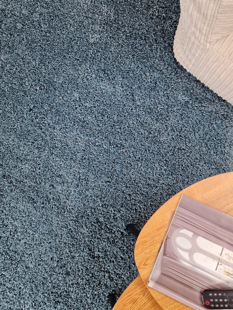 Lounge Løber 80x250 cm Rektangulær - Petrolblå - Tekstiler - Tæpper - Moderne tæppe - Gangmåtter
