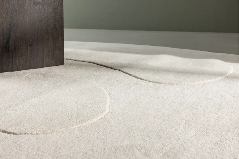 Enard Uldtæppe 175x290 cm - Hvid - Tekstiler - Tæpper - Moderne tæppe - Uldtæppe