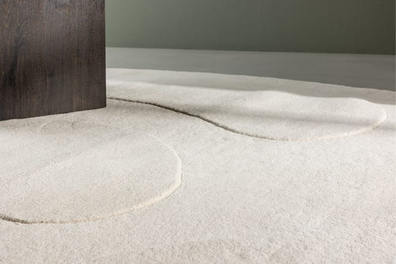 Enard Uldtæppe 175x290 cm - Hvid - Tekstiler - Tæpper - Moderne tæppe - Uldtæppe