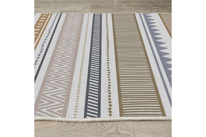 Idaburn Bomuldstæppe 100x300 cm Rektangulær - Hvid - Tekstiler - Tæpper - Moderne tæppe - Bomuldstæpper