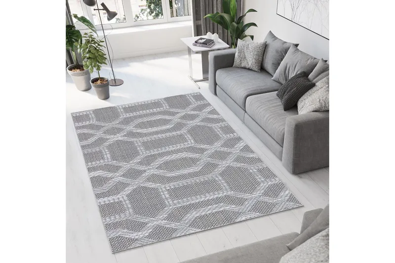 Magma Bomuldstæppe 100x200 cm Rektangulær - Grå - Tekstiler - Tæpper - Moderne tæppe - Bomuldstæpper