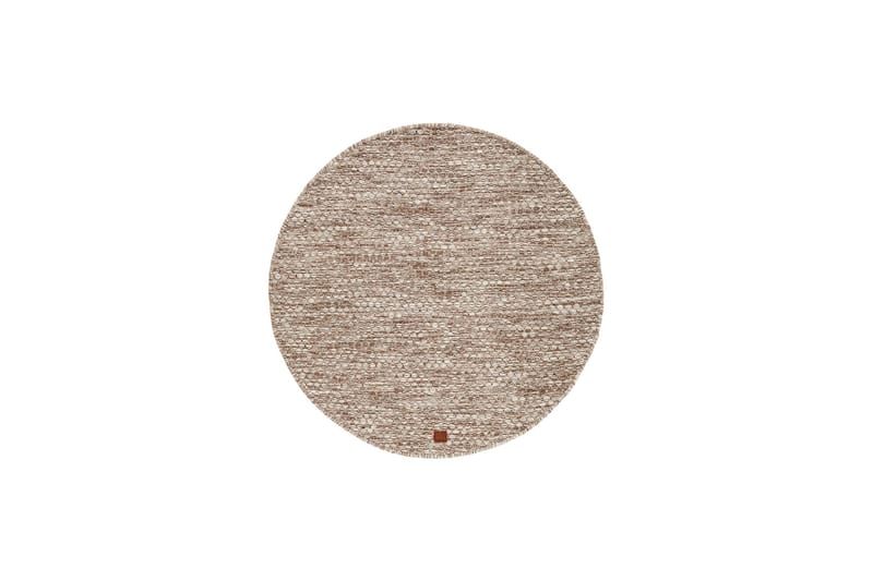 Torekov Uldtæppe Rundt 300 cm, Nougat