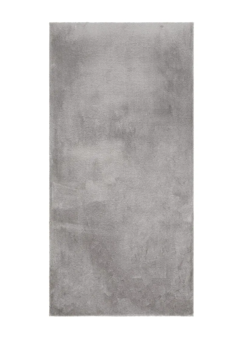 Cozy Shaggy Tæppe 60x120 cm Rektangulært, Sølv