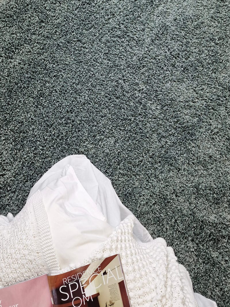 Lounge Løber 80x250 cm Rektangulær - Grøn - Tekstiler - Tæpper - Moderne tæppe - Ryatæpper