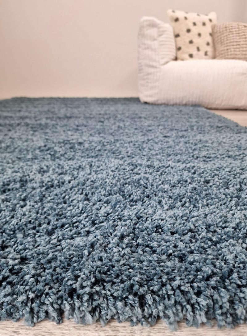 Lounge Løber 80x250 cm Rektangulær - Petrolblå - Tekstiler - Tæpper - Moderne tæppe - Gangmåtter