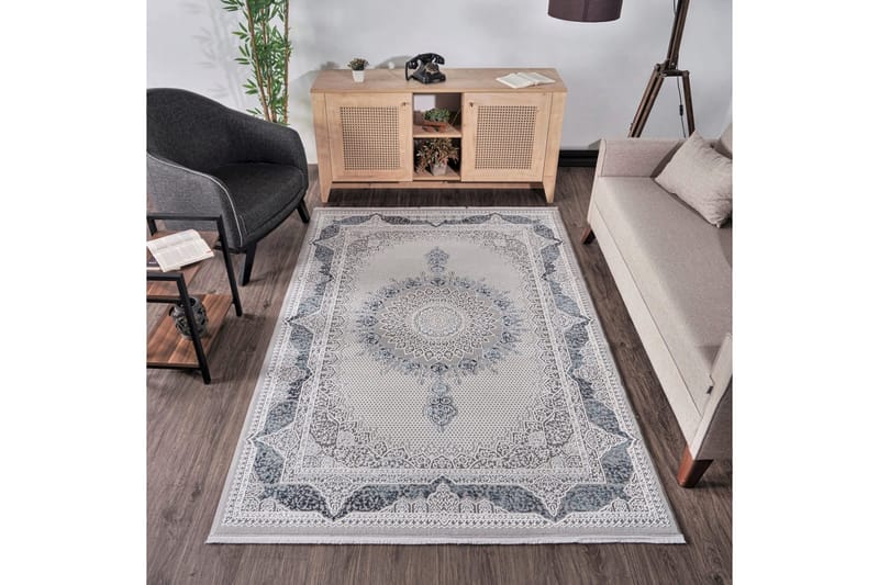 Claggan Wilton-tæppe 160x230 cm Rektangulær - Mørkeblå - Tekstiler - Tæpper - Moderne tæppe - Mønstrede tæpper