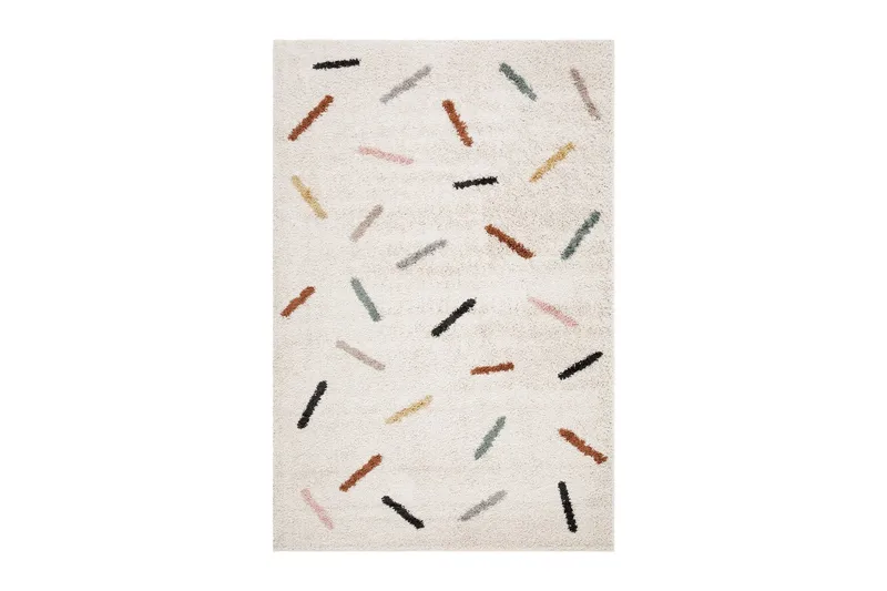 Portland Shaggy Tæppe 200x290 cm, Hvid