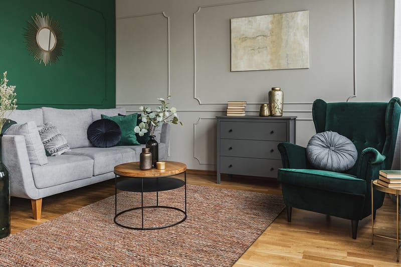 Torekov Uldtæppe 200x300 cm - Flerfarvet - Tekstiler - Tæpper - Moderne tæppe - Uldtæppe