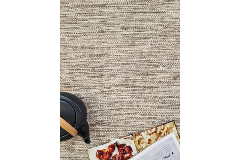 Birka Uldtæppe Rund 240 cm - Hør - Tekstiler - Tæpper - Moderne tæppe - Uldtæppe