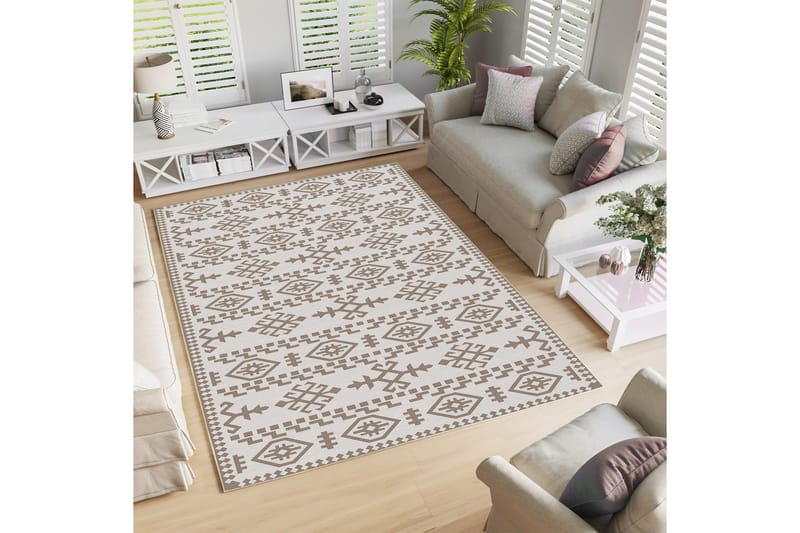 Ennoxeon Bomuldstæppe 100x300 cm Rektangulær, Hvid