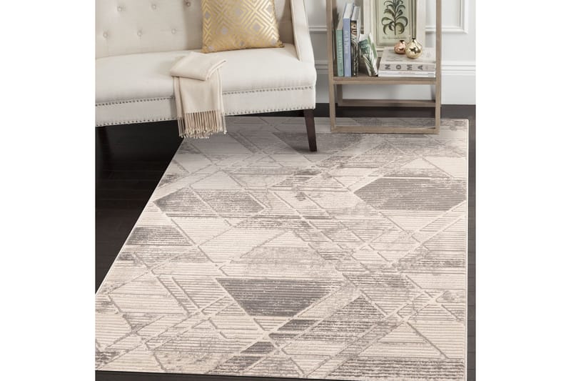 Merla Løber 80x150 cm Rektangulær, Grå/Beige/Brun