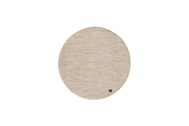 Birka Uldtæppe Rund 240 cm, Natur