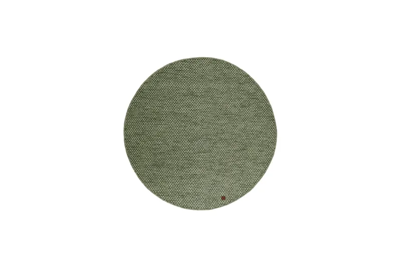 Torekov Uldtæppe Rundt 200 cm, Grøn