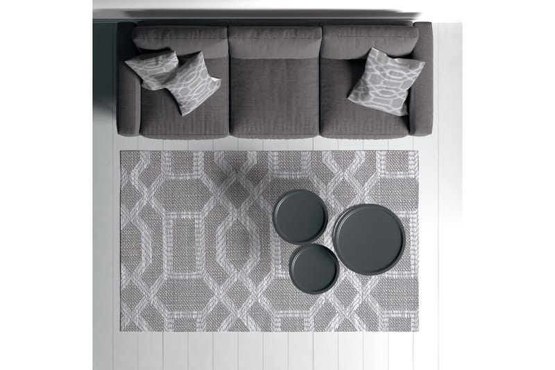 Magma Bomuldstæppe 100x150 cm Rektangulær - Grå - Tekstiler - T æpper - Moderne tæppe - Bomuldstæpper