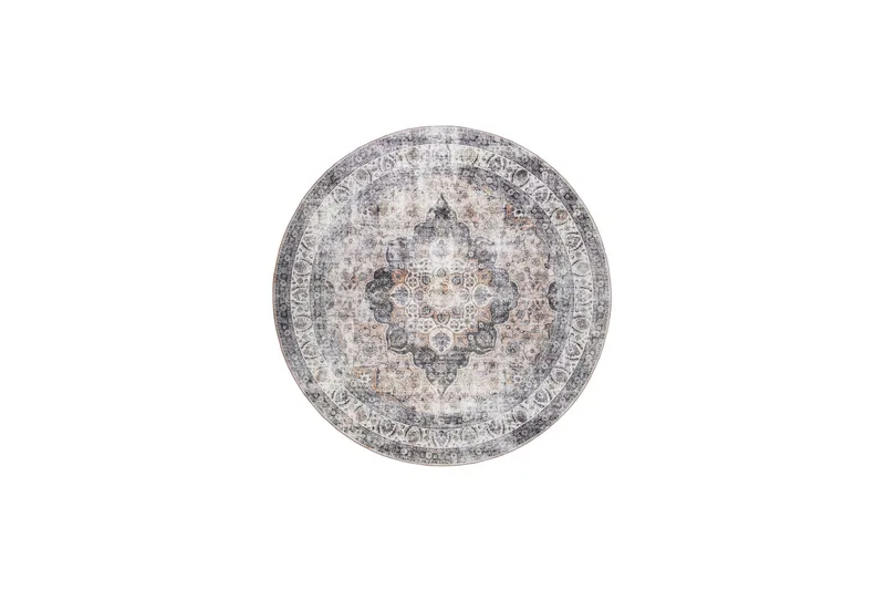 Tarfaya Frise-tæppe Rund 240 cm, Natur