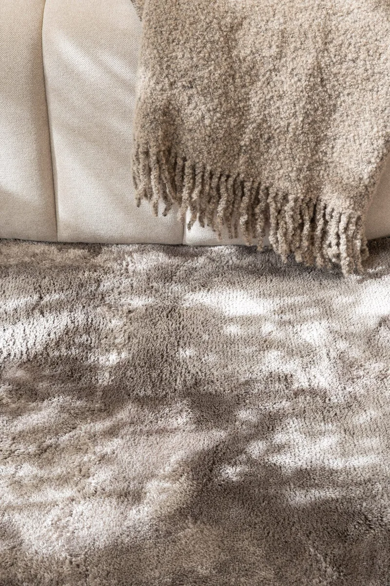 Cozy Shaggy Tæppe 110x160 cm Rektangulært - Grå - Tekstiler - Tæpper - Moderne tæppe - Ryatæpper