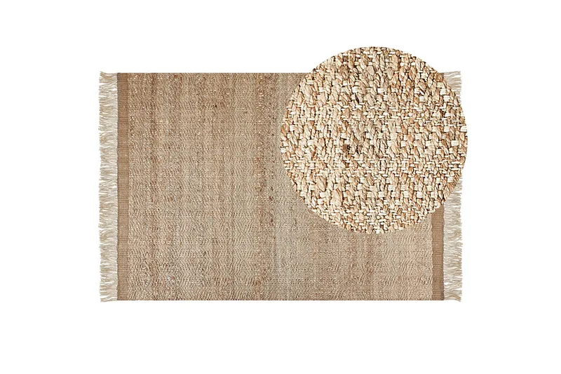 Abana Jutetæppe 160x230 cm - Beige - Tekstiler - Tæpper - Moderne tæppe - Sisaltæpper