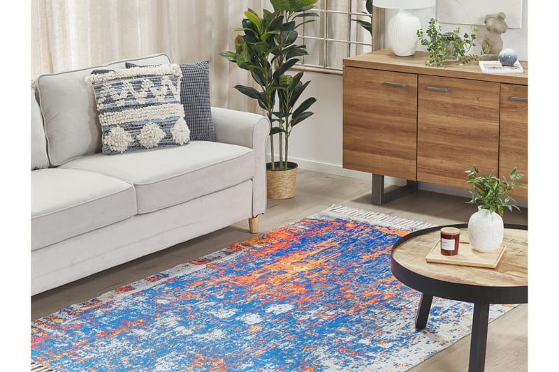 Acarlar Ryetæppe 150x230 cm - Blå - Tekstiler - Tæpper - Moderne tæppe - Wiltontæpper