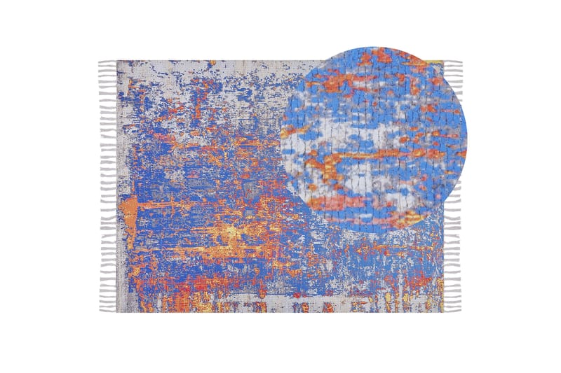 Acarlar Ryetæppe 150x230 cm - Blå - Tekstiler - Tæpper - Moderne tæppe - Wiltontæpper
