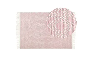 Adana Ryetæppe 160x230 cm - Rosa - Tekstiler - Tæpper - Moderne tæppe - Uldtæppe