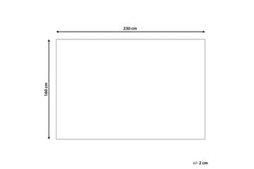 Afis Bomuldstæppe 160x230 cm - Beige - Tekstiler - Tæpper - Moderne tæppe - Bomuldstæpper