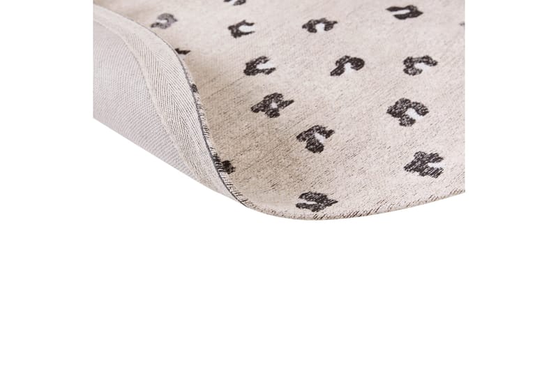 Afis Ryetæppe 140 cm Rund - Beige - Tekstiler - Tæpper - Moderne tæppe - Ryatæpper