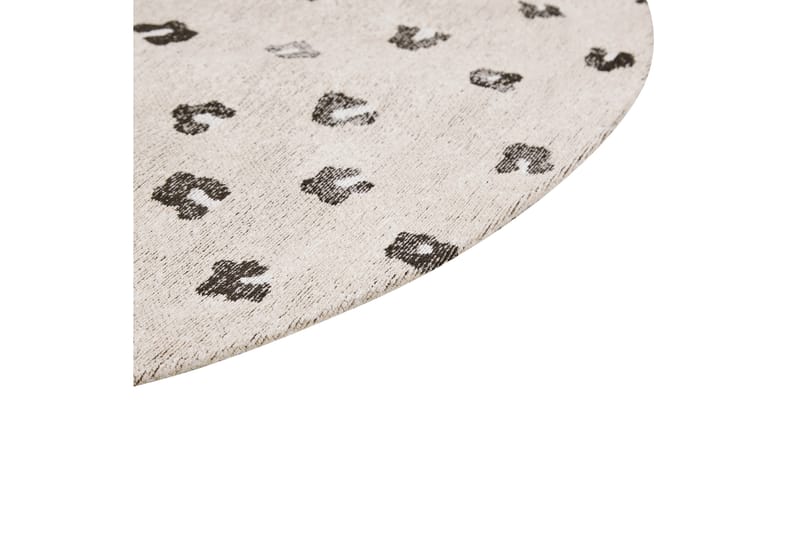 Afis Ryetæppe 140 cm Rund - Beige - Tekstiler - Tæpper - Moderne tæppe - Ryatæpper
