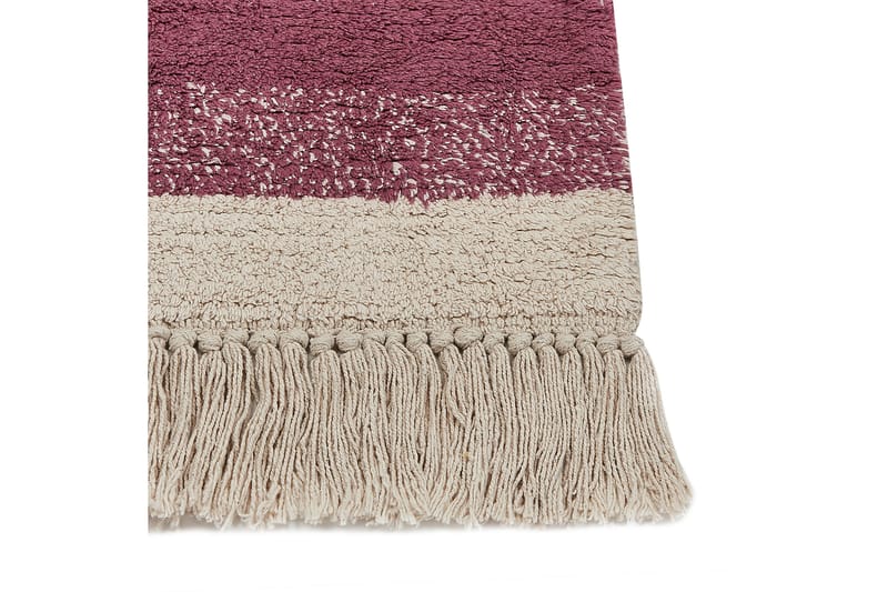 Afsar Bomuldstæppe 160x230 cm - Beige - Tekstiler - Tæpper - Moderne tæppe - Bomuldstæpper