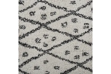 Agadir Bomuldstæppe 140x200 cm - Sort/hvid - Tekstiler - Tæpper - Moderne tæppe - Bomuldstæpper