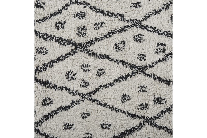 Agadir Bomuldstæppe 160x230 cm - Sort/hvid - Tekstiler - Tæpper - Moderne tæppe - Bomuldstæpper