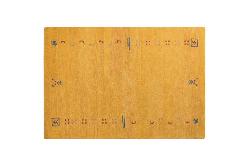 Akalan Ryetæppe 160x230 cm - Gul - Tekstiler - Tæpper - Moderne tæppe - Ryatæpper