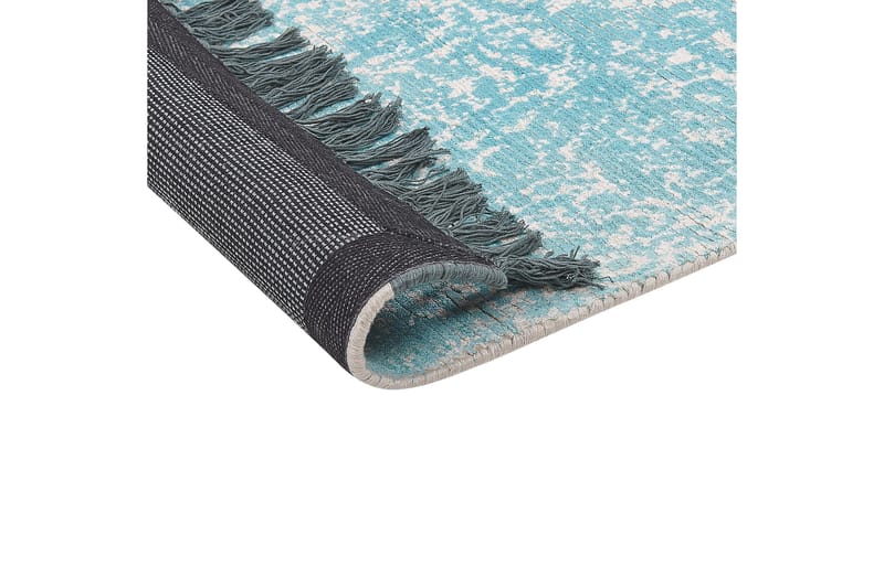 Akarsu Viskosetæppe 160x230 cm - Blå - Tekstiler - Tæpper - Moderne tæppe - Viskosetæpper & kunstsilketæpper
