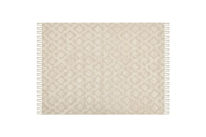 Aksaray Bomuldstæppe 160x230 cm, Beige