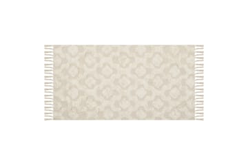 Aksaray Bomuldstæppe 80x150 cm - Beige - Tekstiler - Tæpper - Moderne tæppe - Bomuldstæpper