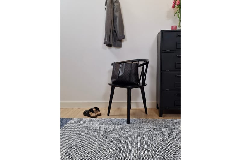 Alva Bomuldstæppe 140x200 cm Rektangulær - Blå - Tekstiler - Tæpper - Moderne tæppe - Bomuldstæpper