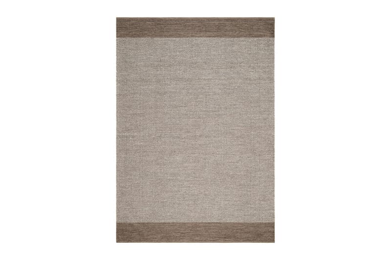 Alva Bomuldstæppe 160x230 cm Rektangulær - Mørkbeige - Tekstiler - Tæpper - Moderne tæppe - Bomuldstæpper