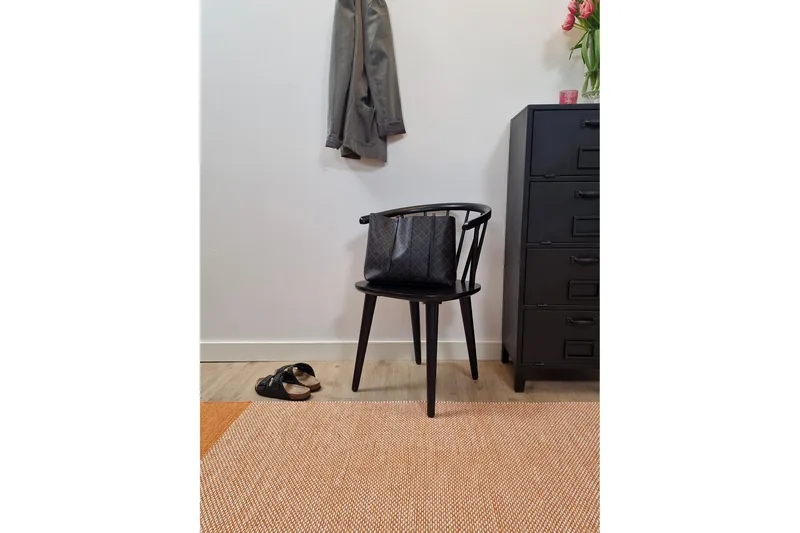 Alva Bomuldstæppe 160x230 cm Rektangulær - Orange - Tekstiler - Tæpper - Moderne tæppe - Bomuldstæpper