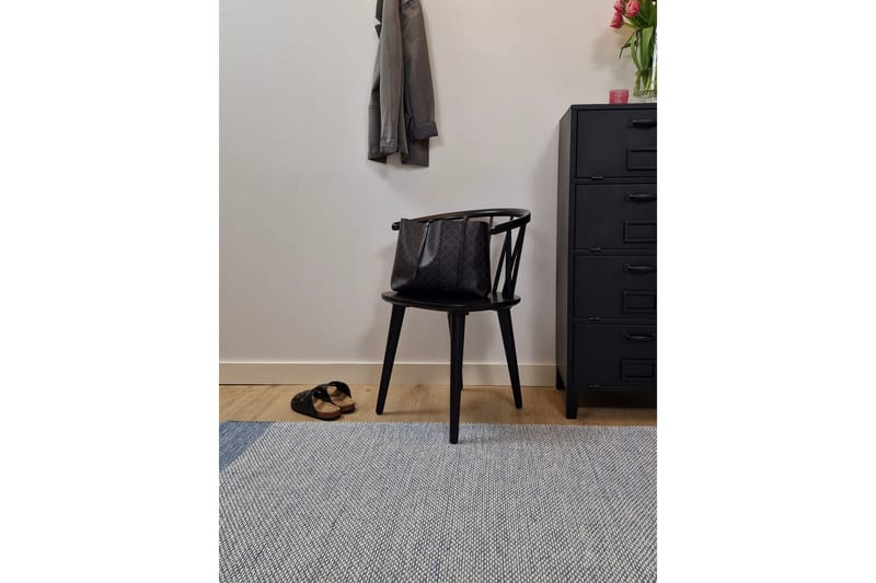Alva Bomuldstæppe 200x300 cm Rektangulær - Blå - Tekstiler - Tæpper - Moderne tæppe - Bomuldstæpper