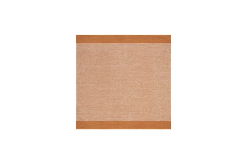 Alva Bomuldstæppe 300x300 cm Kvadratisk - Orange - Tekstiler - Tæpper - Moderne tæppe - Bomuldstæpper