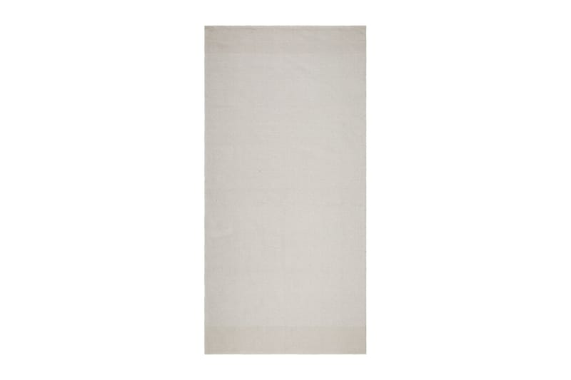 Alva Bomuldstæppe 75x280 cm Oval - Creme - Tekstiler - Tæpper - Moderne tæppe - Bomuldstæpper