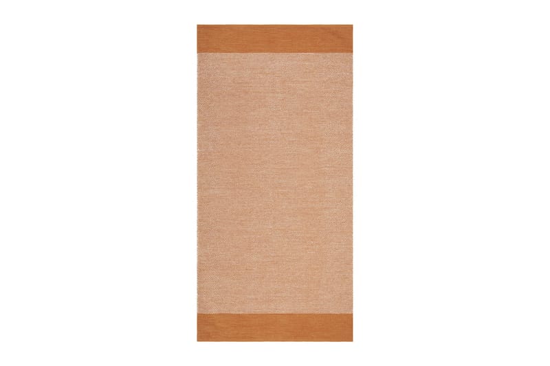 Alva Bomuldstæppe 75x280 cm Oval - Orange - Tekstiler - Tæpper - Moderne tæppe - Bomuldstæpper