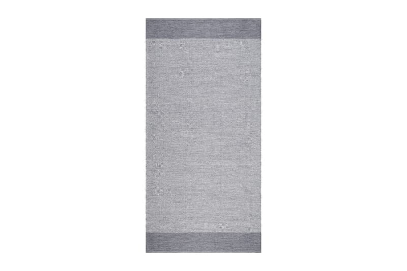 Alva Bomuldstæppe 75x340 cm Oval - Grå - Tekstiler - Tæpper - Moderne tæppe - Bomuldstæpper