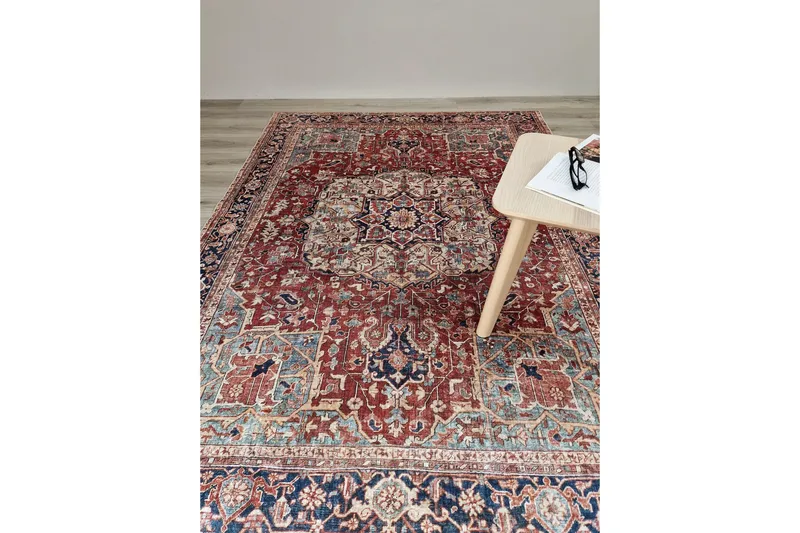Amber Wiltontæppe 200x290 cm Rektangulær - Rød - Tekstiler - Tæpper - Moderne tæppe - Wiltontæpper