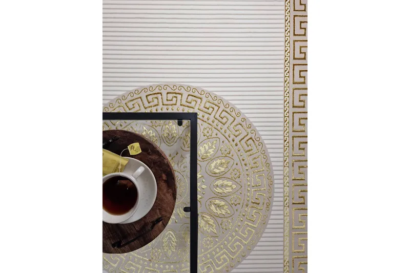 Ankara Wiltontæppe 200x290 cm - Beige/Guld - Tekstiler - Tæpper - Moderne tæppe - Wiltontæpper