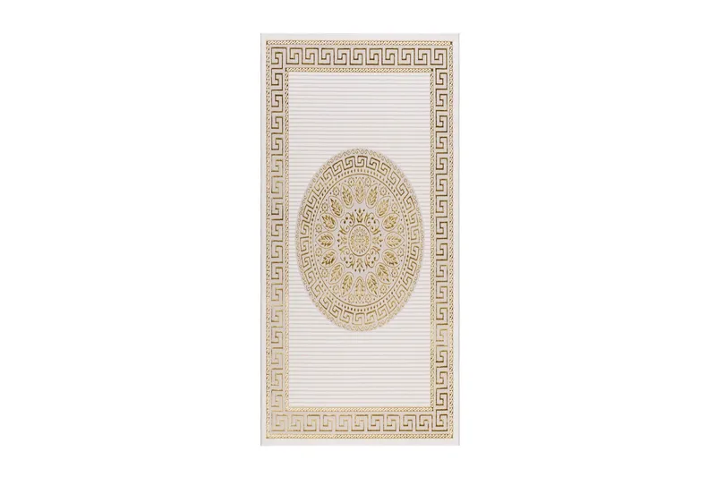 Ankara Wiltontæppe 80x300 cm, Beige/Guld