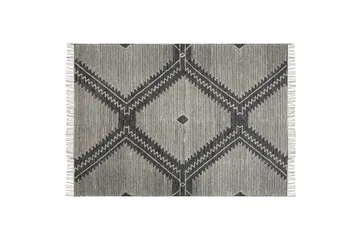 Arbaa Bomuldstæppe 160x230 cm - Sort/hvid - Tekstiler - Tæpper - Moderne tæppe - Bomuldstæpper